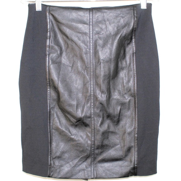 White House Black Market Dresses & Skirts - White House Black Market Faux Leather Pencil Skirt - Size 6